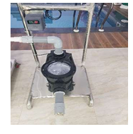 1.5 hp motor with ms trolley,starter,wire and fittings