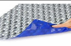 bubble pool cover (600 microns) blue and grey color