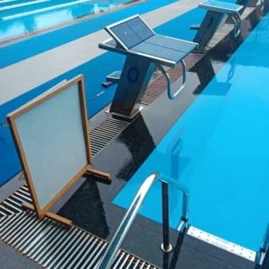 deluxe ss starting block 700mm ht. with back stroke handle &